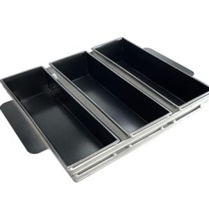 3 in line bread pan with handles