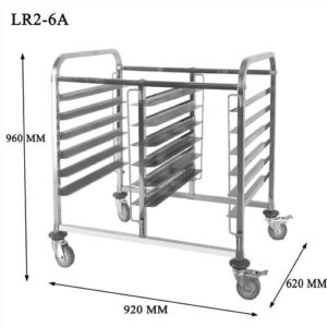 Double sides 6 layers trolley