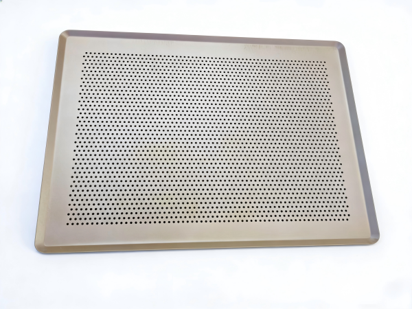 A perfectly baked round cake next to a square brownie with darker corners