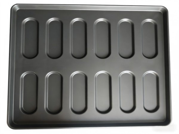 Material Testing of Baking Pans A spectrometer analyzing the metal of a baking pan