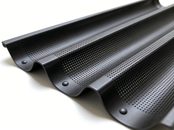 Durability Testing of Commercial Bakeware A machine performing a stress test on a baking pan handle